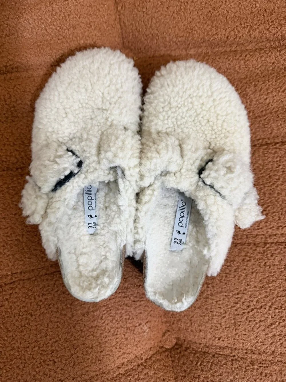 Birkenstock Boston Big Buckle Teddy Shearling Platform - 37 (6.5)